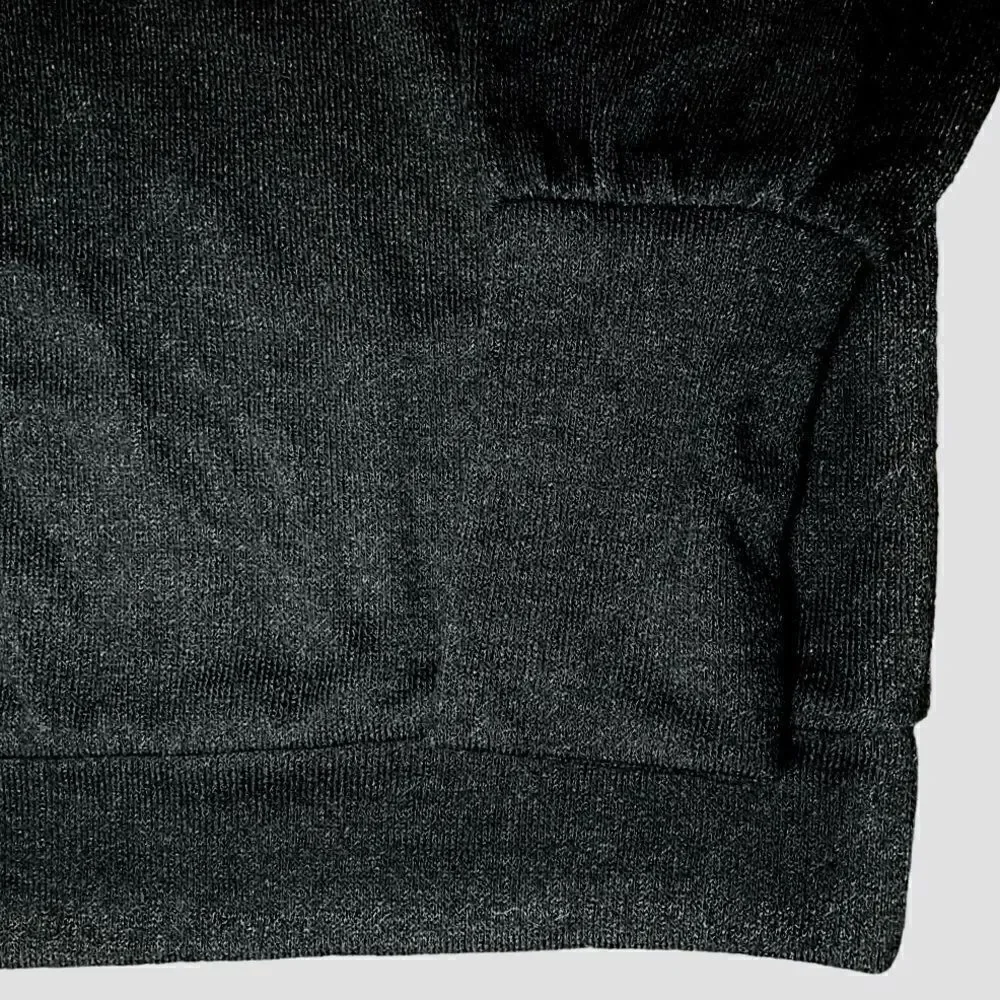 Banana Republic Button Accent Mock Neck Sweater in Dark Black Women’s XSP